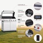 Monument Grills 6-Burner Natural Gas BBQ Grill