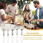 Kakalote Portable Stainless Steel Camping Utensil Set