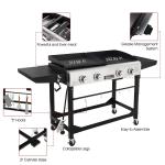 Royal Gourmet Portable Propane Grill and Griddle Combo