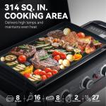 Royal Gourmet 3-Burner Gas Griddle with Stand