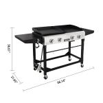 Royal Gourmet Portable Propane Grill and Griddle Combo