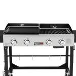 Royal Gourmet Portable Propane Grill and Griddle Combo