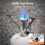 Odoland Camping Cooking Set with Portable Stove