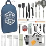 BOMKI Outdoor Grilling and Camping Utensil Set
