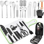AOFUXTI Portable Camping Cooking Utensils Set