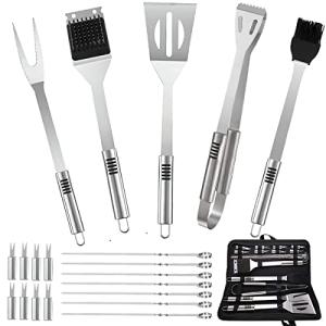 20-Piece Stainless Steel BBQ Tool Set