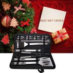 20-Piece Stainless Steel BBQ Tool Set