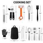 AOFUXTI Portable Camping Cooking Utensils Set