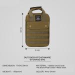 Portable Camping Utensil Organizer for Outdoor Cooking