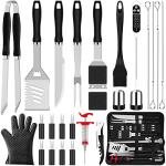 26-Piece BBQ Accessories Set with Heavy Duty Tools