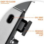 SKOK 31.5" Foldable Gas Griddle with Side Shelves