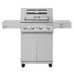 Monument 4-Burner Propane Gas Grill with Side Burner