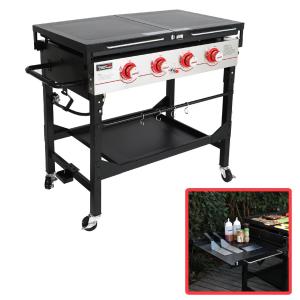 Royal Gourmet Propane Gas Griddle with Foldable Shelves