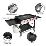 Royal Gourmet Propane Gas Griddle with Side Shelves