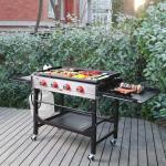 Royal Gourmet Propane Gas Griddle with Side Shelves