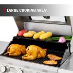 Monument 4-Burner Propane Gas Grill with Side Burner
