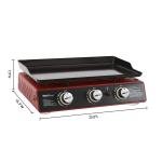 Royal Gourmet 24-Inch Portable 3-Burner Gas Griddle