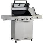 Monument 4-Burner Propane Gas Grill with Side Burner