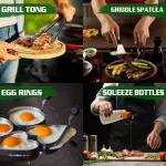 120-Piece Griddle Accessories Kit with Dome & Press