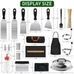 120-Piece Griddle Accessories Kit with Dome & Press