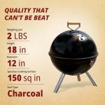 12-Inch Portable Charcoal Grill for Tailgating