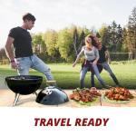12-Inch Portable Charcoal Grill for Tailgating