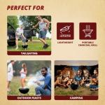 12-Inch Portable Charcoal Grill for Tailgating