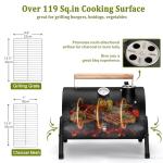 Leonyo Portable Charcoal Grill for Outdoor BBQ