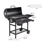 Devoko Charcoal BBQ Grill with Wheels and Racks