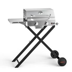 Onlyfire 2-Burner Portable Gas Grill with Cart
