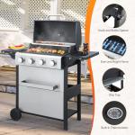 HUGROVE 4-Burner Propane Gas BBQ Grill