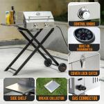 Onlyfire 2-Burner Portable Gas Grill with Cart