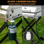 Onlyfire 2-Burner Portable Gas Grill with Cart