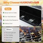 HUGROVE 4-Burner Propane Gas BBQ Grill