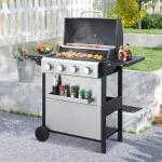 HUGROVE 4-Burner Propane Gas BBQ Grill