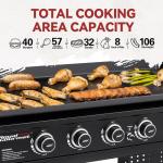 Royal Gourmet 6-Burner Flat Top Gas Grill