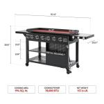 Royal Gourmet 6-Burner Flat Top Gas Grill