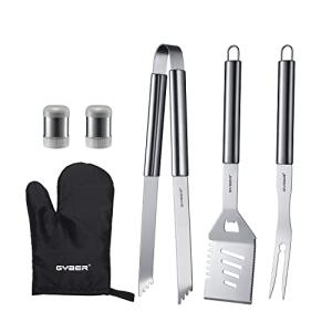 GYBER 6-Piece Stainless Steel BBQ Tool Set