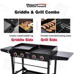 Royal Gourmet 4-Burner Portable Gas Grill & Griddle