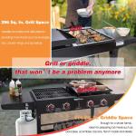 Royal Gourmet 4-Burner Portable Gas Grill & Griddle