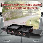 Royal Gourmet 4-Burner Portable Gas Grill & Griddle