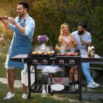 Royal Gourmet Portable 4-Burner Flat Top Grill