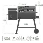 DAMNISS Electric Wood Pellet Smoker Grill with Cover