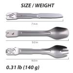 4-in-1 Camping Utensil Set for Outdoor Cooking