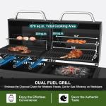 Brand-Man Dual Fuel Propane and Charcoal Grill Combo