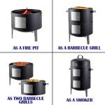 17" Realcook Outdoor Barbecue Smoker
