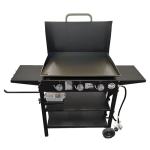Gas Griddle with Hinged Hood and Wind Guards