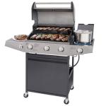 Unovivy 3-Burner Gas Grill with Side Burner