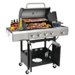 Evedy 4-Burner Stainless Steel Gas Grill with Cover