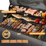 Evedy 4-Burner Stainless Steel Gas Grill with Cover